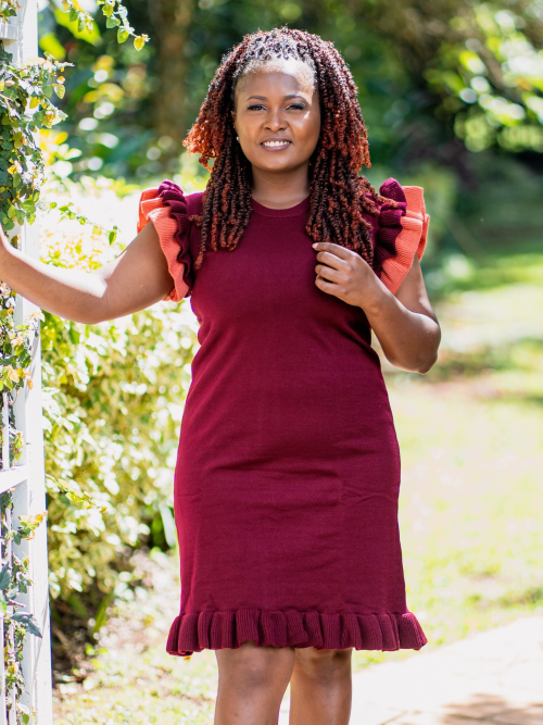 Dress (Maroon)