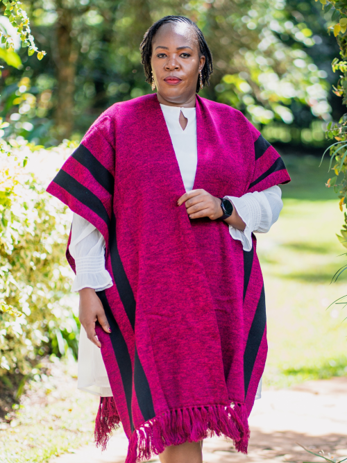 Stari Poncho (Pink-Black)