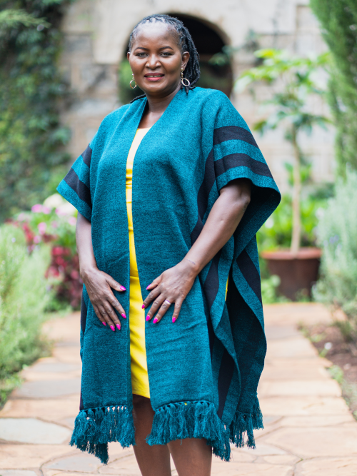 Stari Poncho (Teal-Black)