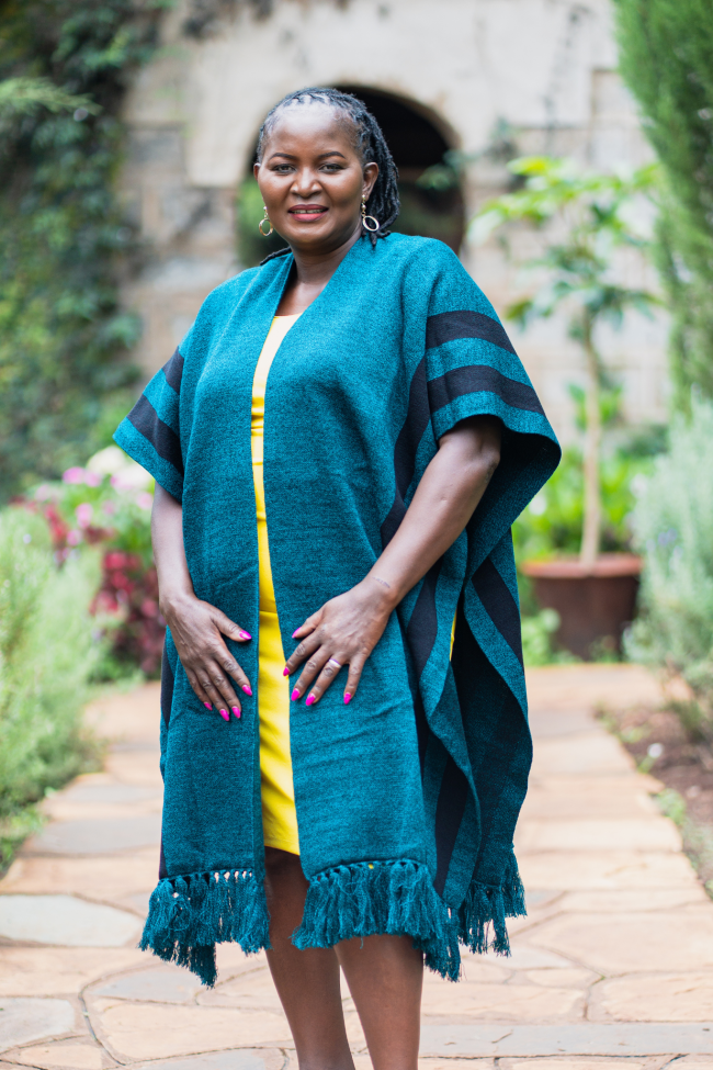 Stari Poncho (Teal-Black)