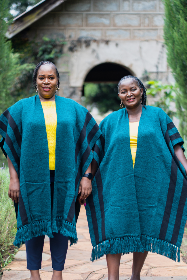 Stari Poncho (Teal-Black) - Image 2
