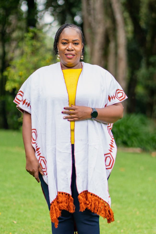 Stari Poncho (Orange-White) - Image 2